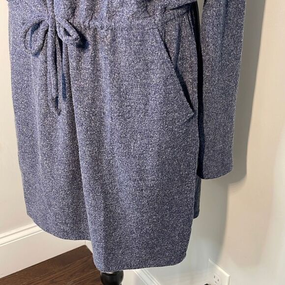 Chaser Womens Long Sleeve Dress‎ Tie Waist Criss Cross Back Blue Size Medium NWT - Picture 5 of 10